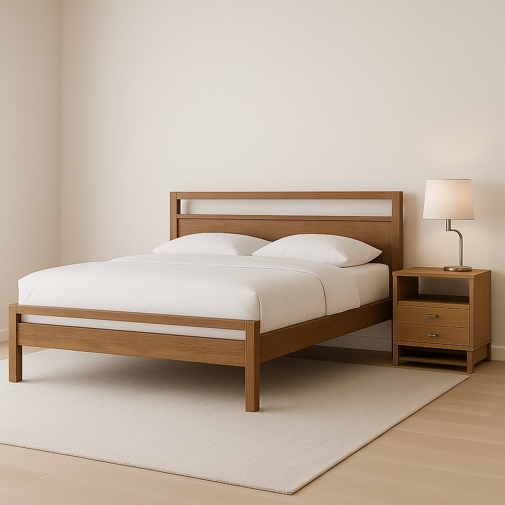 Wooden Bed - view 2