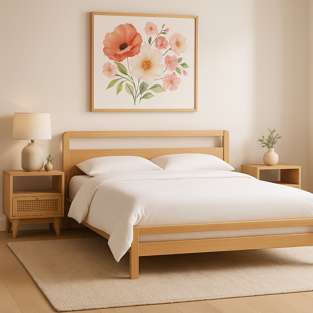 Wooden Bed - view 2